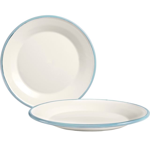 【ibili】琺瑯深餐盤(淡藍23cm)  |  餐具 器皿 盤子