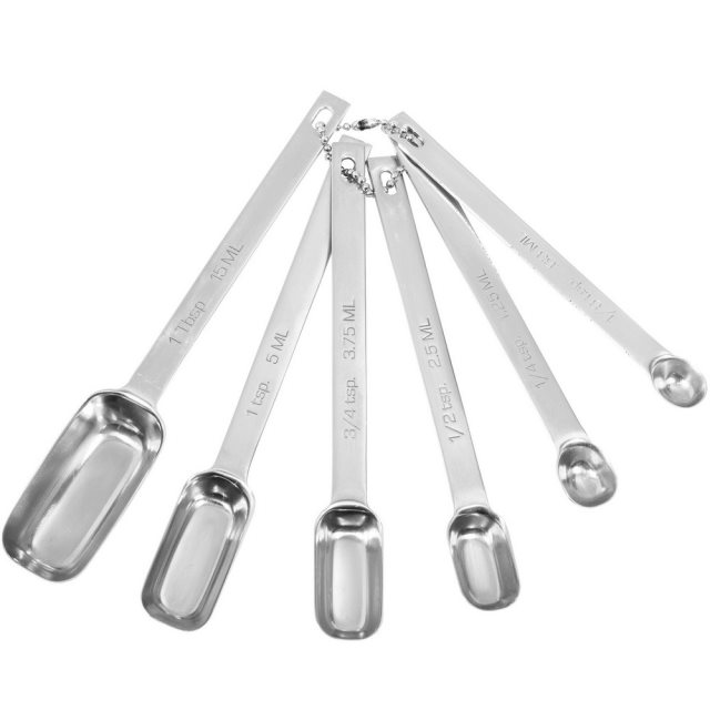 【MasterClass】方勺不鏽鋼量匙6件  |  料理匙 量勺 量杓