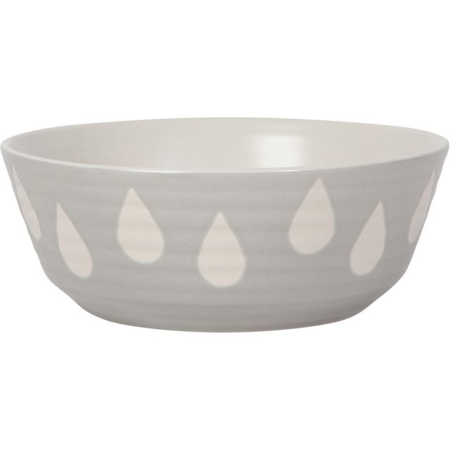 【danica】陶瓷餐碗(水滴灰15.5cm)  |  飯碗 湯碗