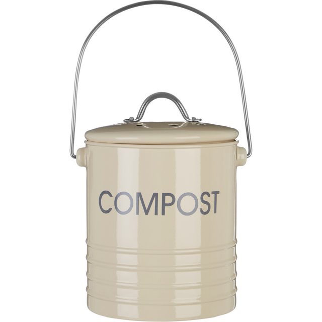 【Premier】提式廚餘桶(米2L)  |  回收桶 垃圾桶 收納桶 餿水桶