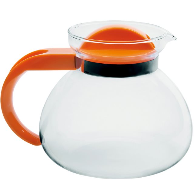 【EXCELSA】Teatime耐熱玻璃壺(橘1.9L)  |  泡茶 下午茶 茶具