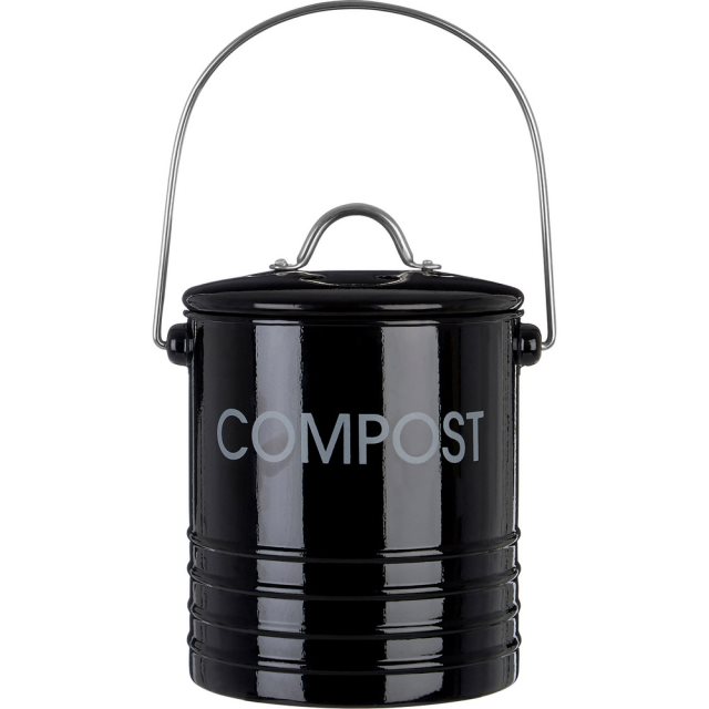 【Premier】提式廚餘桶(黑2L)  |  回收桶 垃圾桶 收納桶 餿水桶