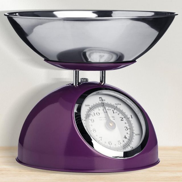 【Premier】復古指針料理秤(紫5kg)  |  料理磅秤 食物秤 烘焙秤