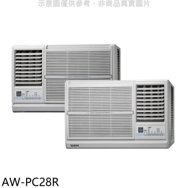 聲寶【AW-PC28R】定頻右吹窗型冷氣(含標準安裝)(7-11商品卡500元)