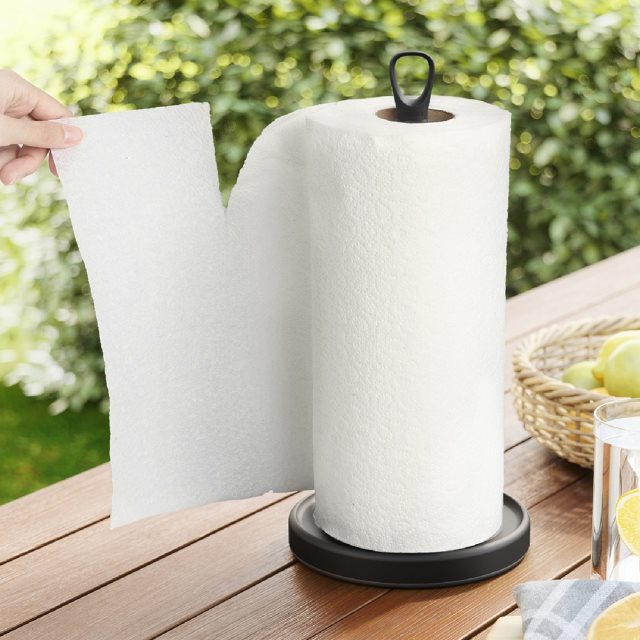 【Umbra】Ribbon廚房衛生紙架(黑)  |  餐巾紙架 廚房紙巾架