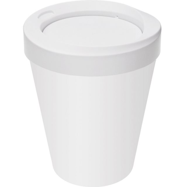 【VERSA】搖擺蓋垃圾桶(白9L)  |  回收桶 廚餘桶