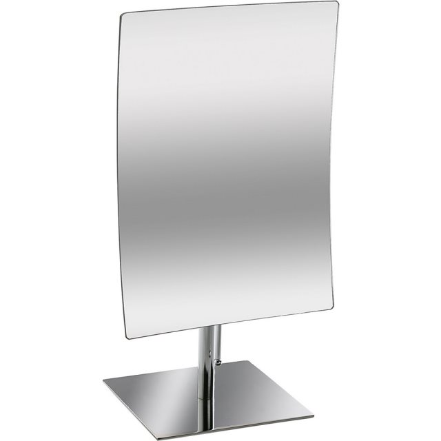 【VERSA】簡約方形高腳桌鏡(銀)  |  鏡子 化妝鏡