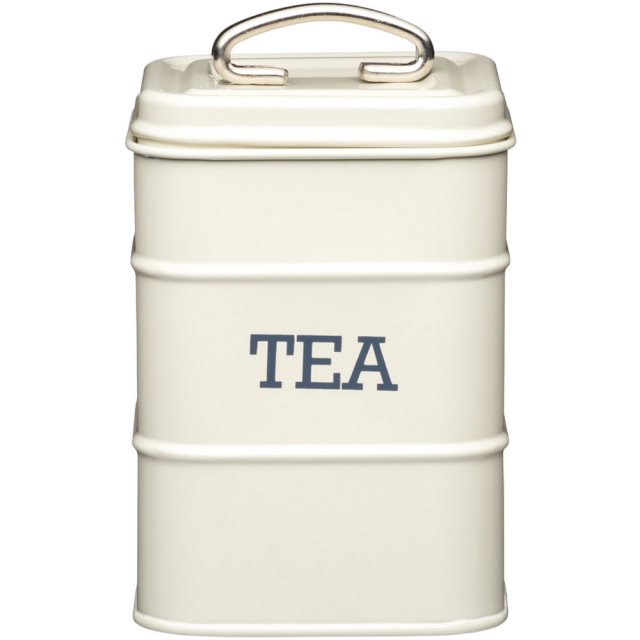 【KitchenCraft】復古茶葉收納罐(奶油黃)  |  收納瓶 儲物罐 零食罐