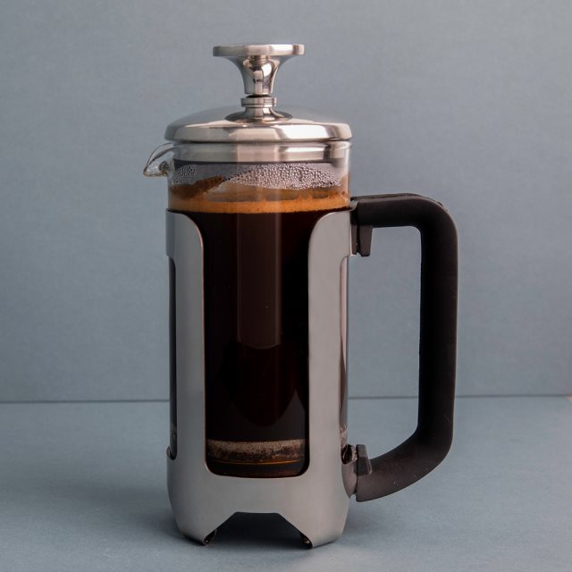 【La Cafetiere】法式濾壓壺(銀350ml)  |  泡茶器 冷泡壺 沖茶器 法壓壺 咖啡壺 奶泡杯