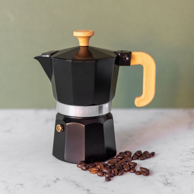 【La Cafetiere】義式摩卡壺(黑3杯)  |  濃縮咖啡 摩卡咖啡壺
