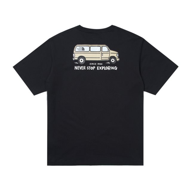 The North Face北面TNF露營車印花T-Shirt(黑)M