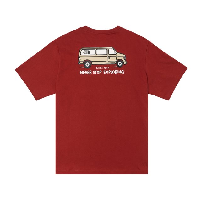 The North Face北面TNF露營車印花T-Shirt(紅)L