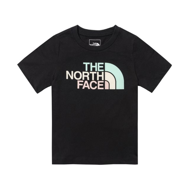 The North Face北面TNF兒童彩色LOGO T-Shirt(黑)L