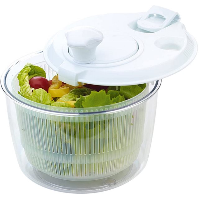 【KitchenCraft】蔬菜脫水器(白21cm)  |  蔬菜香草脫水器 瀝水籃瀝水盆