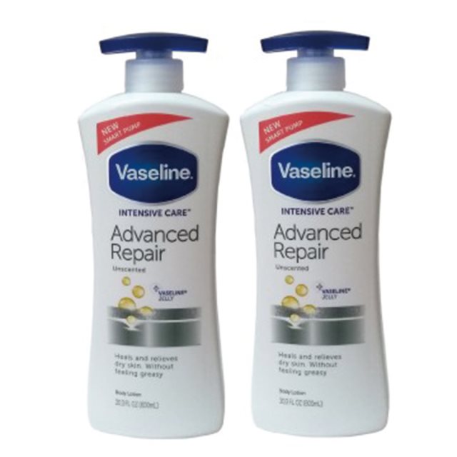 Vaseline 凡士林 身體乳液 修護保濕乳液-600mlX2