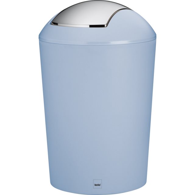【KELA】搖擺蓋垃圾桶(藍5L)  |  回收桶 廚餘桶
