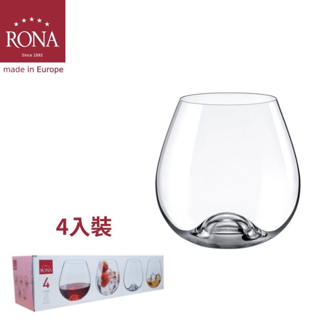 9月折扣【RONA】斯洛伐克Drink Master專業無梗O型杯 勃根地杯440ml-4入組