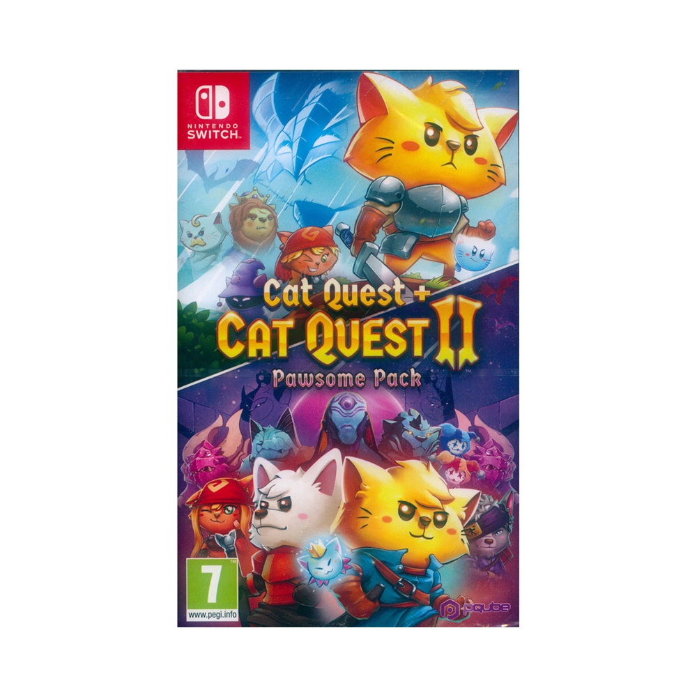Nintendo Switch《貓咪鬥惡龍 1+2 合輯 Cat Quest + Cat Quest II Pawsome Pack》中英日文歐版 喵咪鬥惡龍