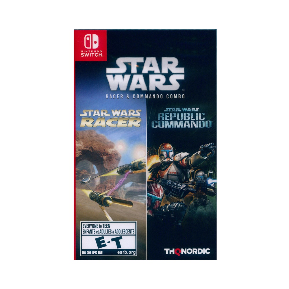Nintendo Switch《星際大戰極速飛梭與突擊隊組合 Star Wars Racer and Commando Combo》中英日文美版