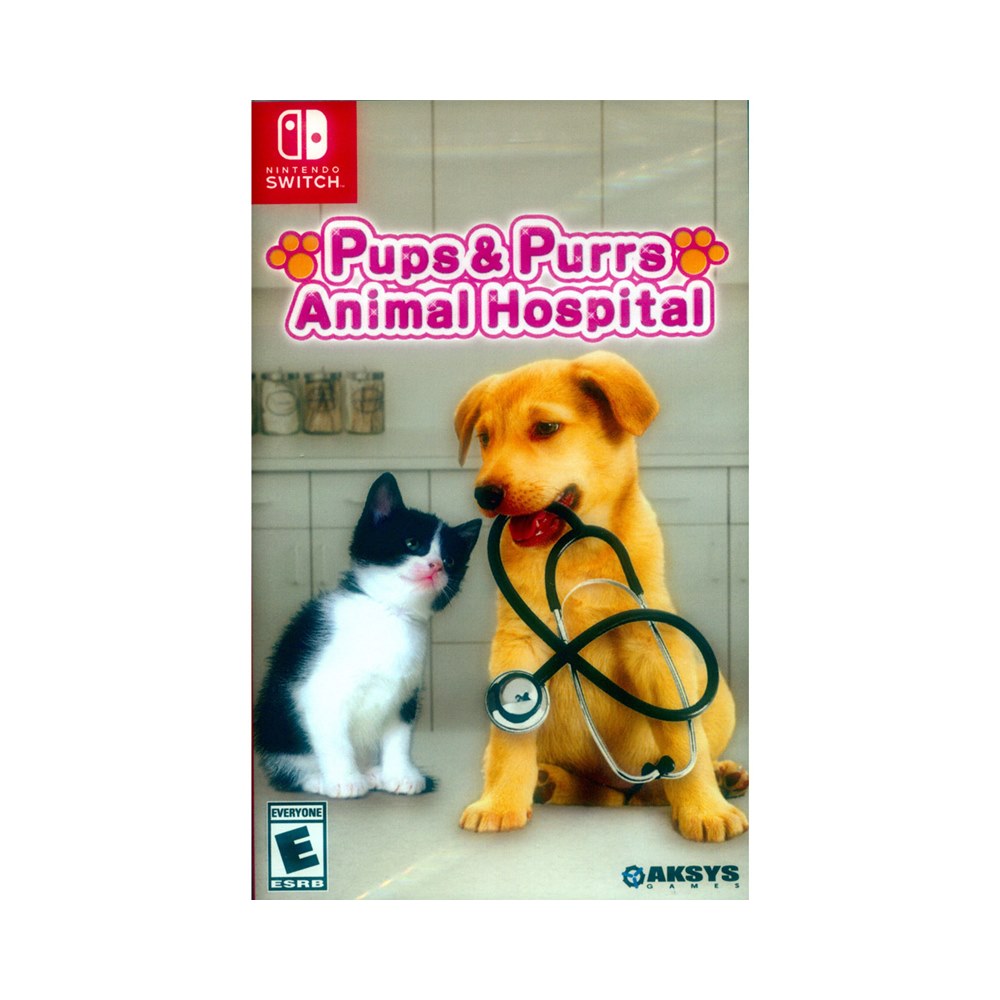 Nintendo Switch《貓貓狗狗動物醫院 Pups and Purrs Animal Hospital》英文美版 汪汪喵喵