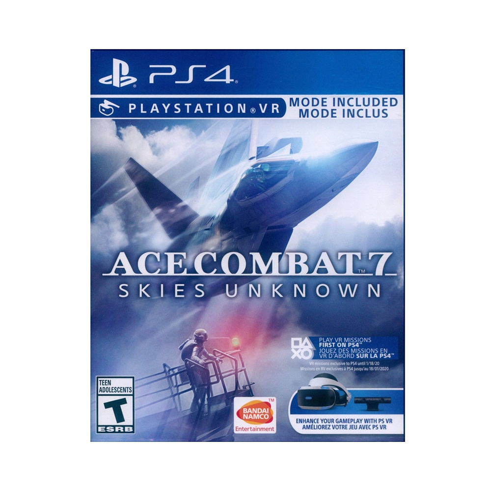 PS4《空戰奇兵 7：未知天際 Ace Combat 7: Skies Unknown》英日文美版 支援VR