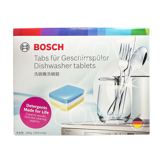 【Bosch博世】洗碗機專用洗碗錠(30tabs盒裝) 四入組