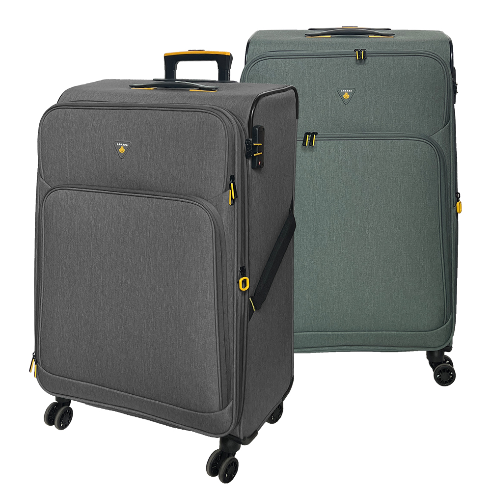品牌週【Lamada 藍盾】28吋 限量款輕量都會系列布面旅行箱/行李箱(三色可選)