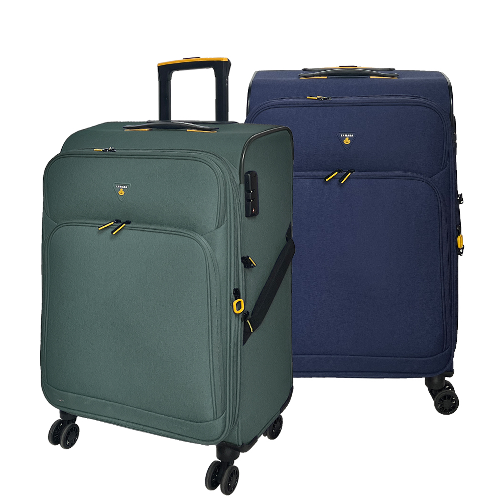 品牌週【Lamada 藍盾】24吋 限量款輕量都會系列布面旅行箱/行李箱(三色可選)