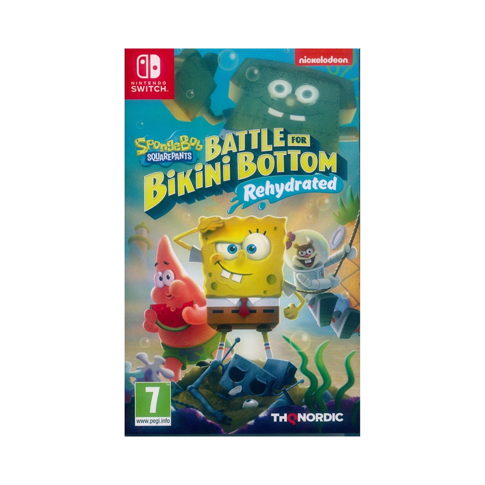 Nintendo Switch《海綿寶寶：為比奇堡而戰 -重新灌水- Spongebob Squarepants》中英日文歐版