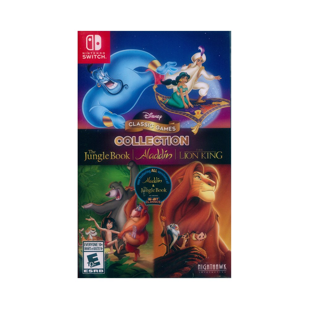 Nintendo Switch《迪士尼經典遊戲三合一合輯：阿拉丁 獅子王 森林王子 Disney Classic》英文美版