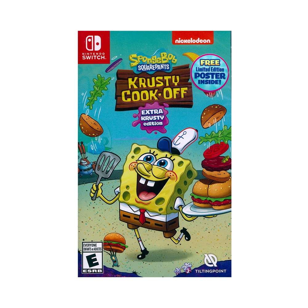 Nintendo Switch《海綿寶寶：蟹堡王烹飪大挑戰 超大蟹堡王版 SpongeBob》中英日文美版