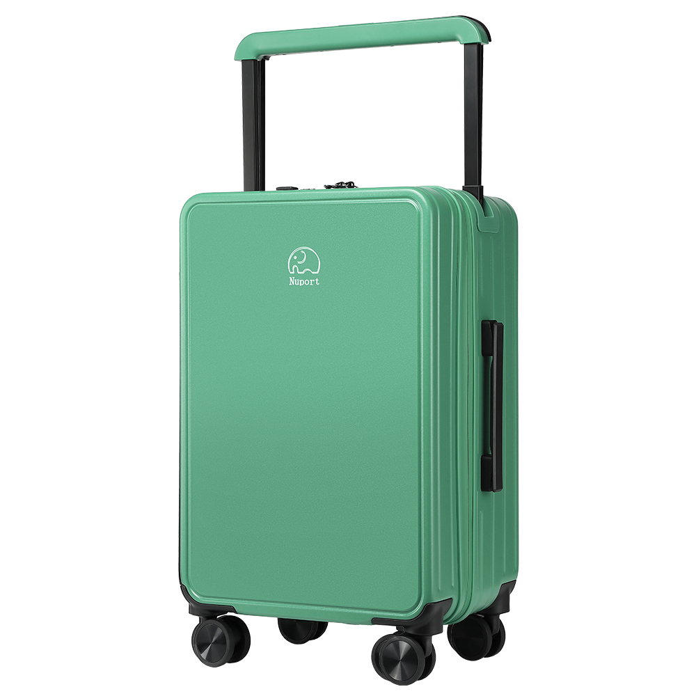【NUPORT】20吋奢華之旅系列寬拉桿登機箱/行李箱/旅行箱(綠)