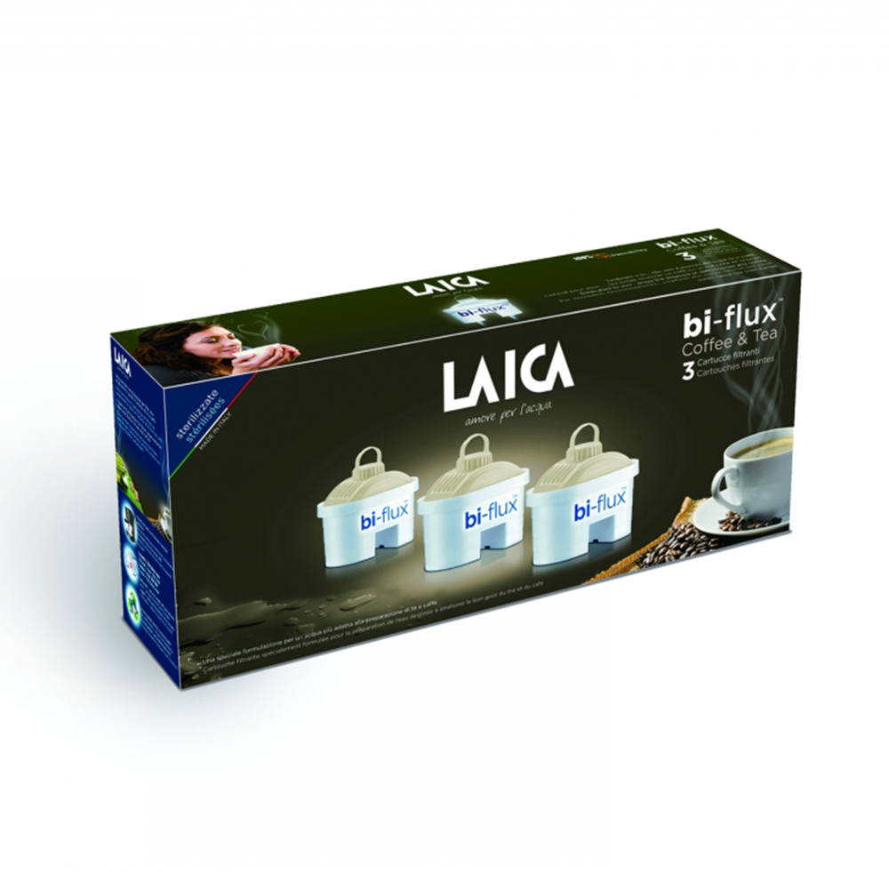 【LAICA 萊卡】義大利進口 三入雙流高效濾芯 - 咖啡與茶 濾水器