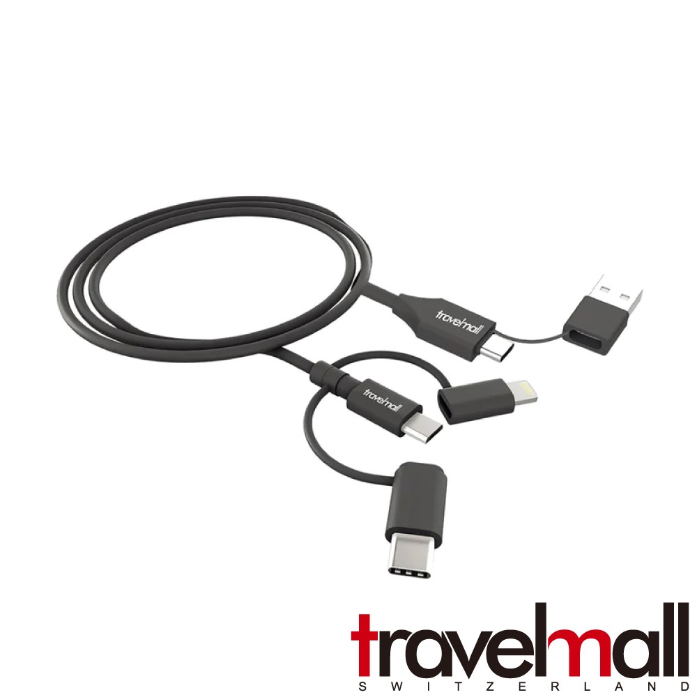 【Travalmall】5In1 (100W)數據/傳輸線 - 黑