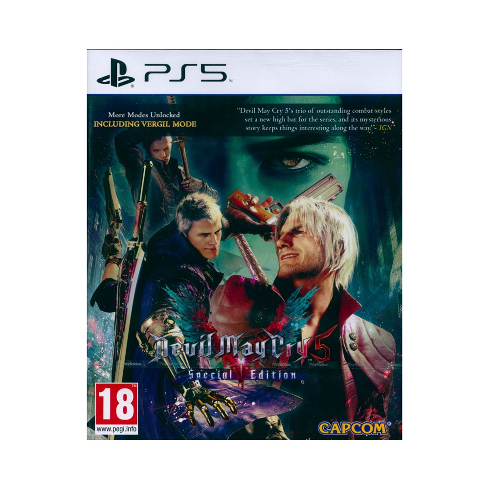 PS5《惡魔獵人 5 特別版 Devil May Cry 5 Special Edition》英日文歐版