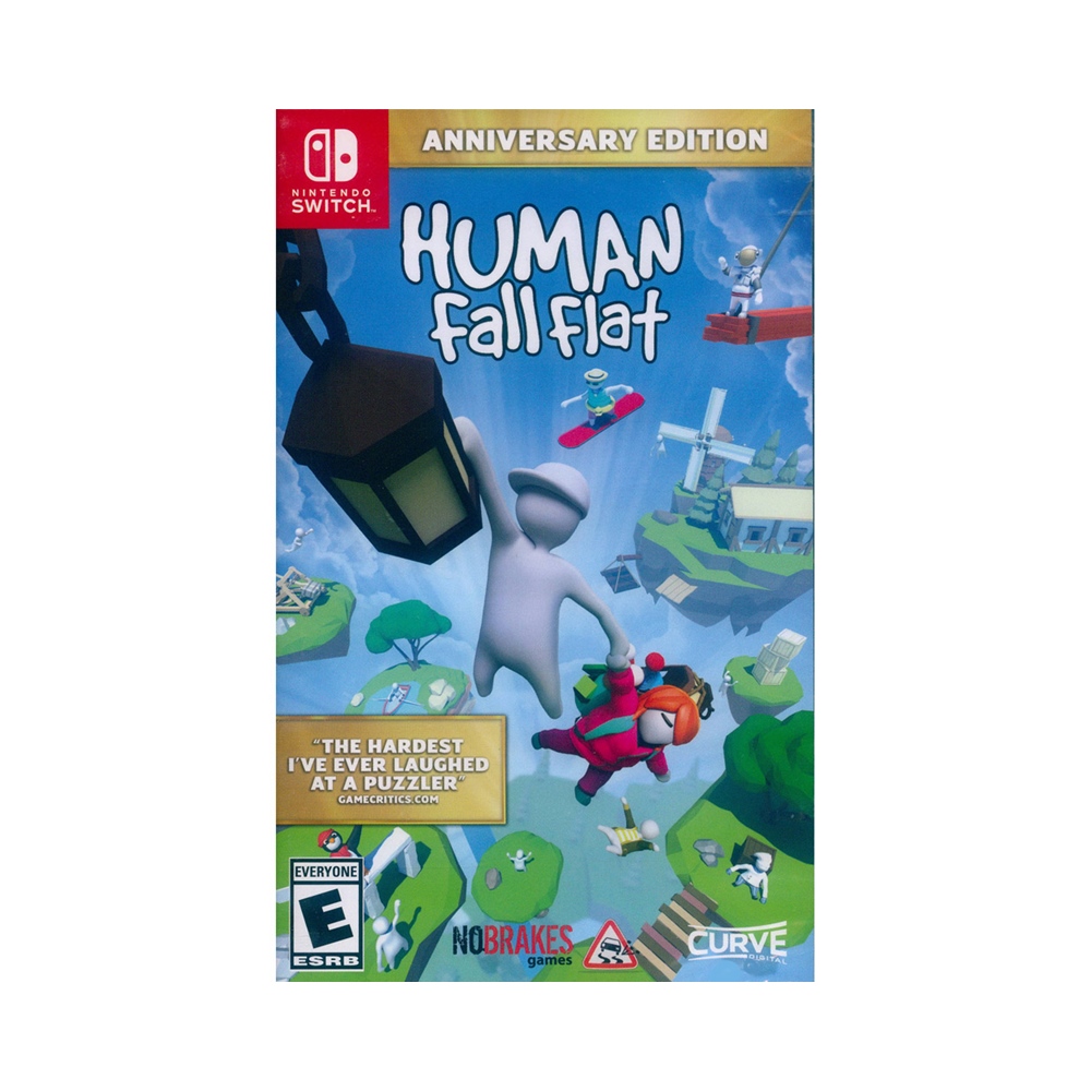 Nintendo Switch《人類 : 跌落夢境 周年紀念版 Human: Fall Flat Anniversary》中英日文美版 人類 一敗塗地