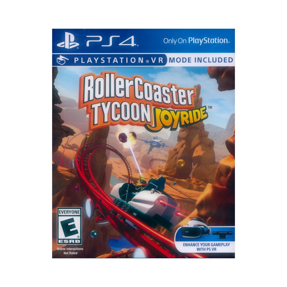 PS4《模擬樂園 雲霄飛車 Rollercoaster Tycoon Joyride》英文美版 支援PSVR