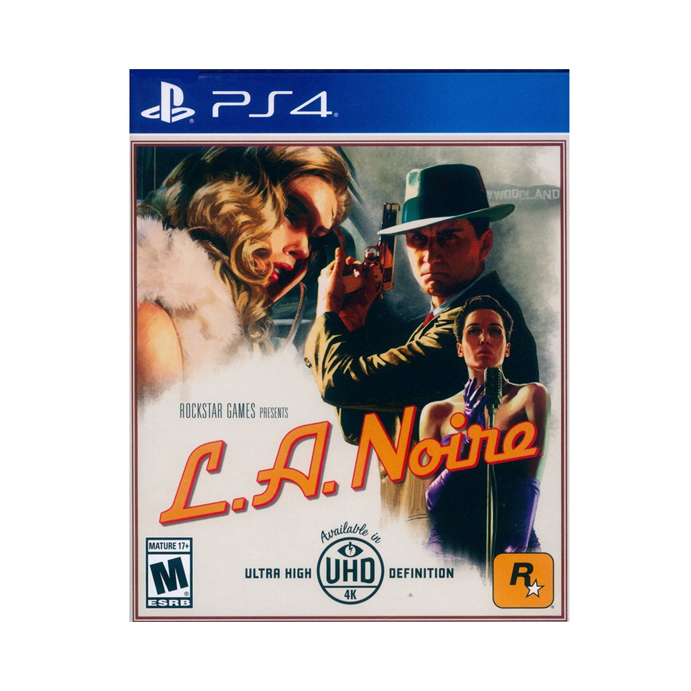 PS4《黑色洛城 L.A.Noire》英文美版