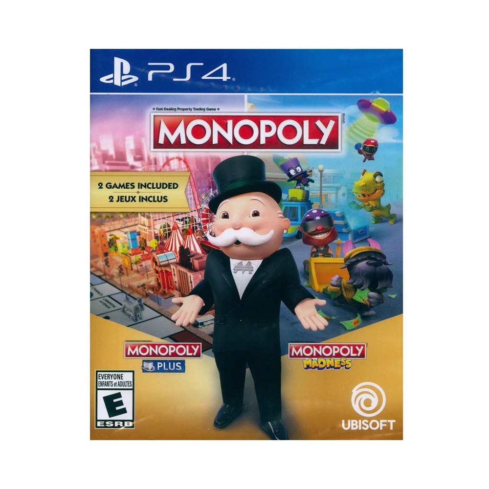 PS4《地產大亨 PLUS + 地產大亨：瘋樂 MONOPOLY PLUS+Madness》英文美版