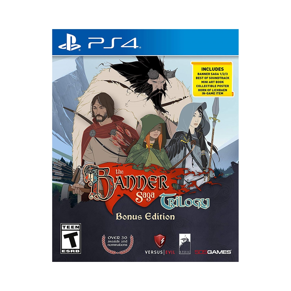 PS4《旗幟的傳說 三部曲 特典版 The Banner Saga Trilogy Bonus Edition》英文美版