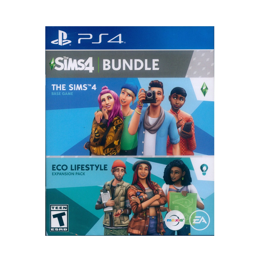 PS4《 模擬市民 4 + 綠色生活 THE SIMS 4 + Eco Lifestyle》中英文美版