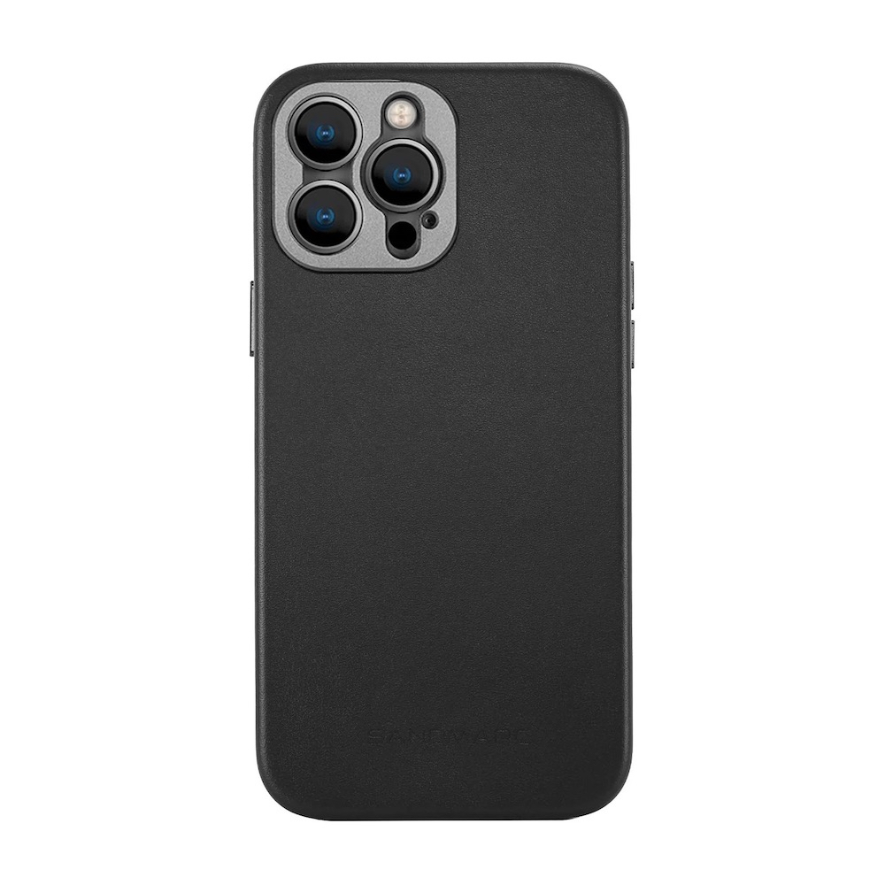 SANDMARC 手機鏡頭專用iPhone經典皮革保護殼（黑）iPhone皮殼