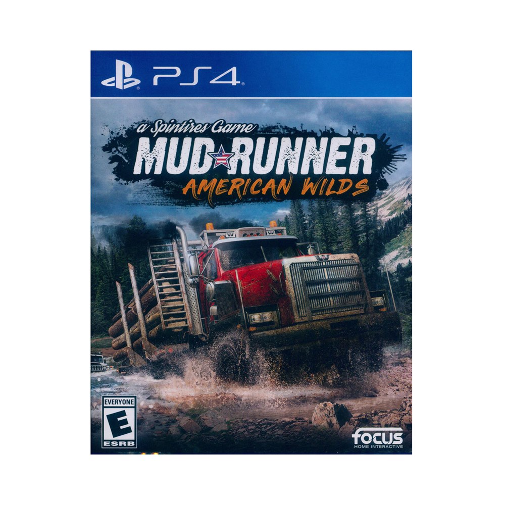 PS4《旋轉輪胎：泥濘奔馳 美洲荒野版 Spintires: MudRunner》英文美版