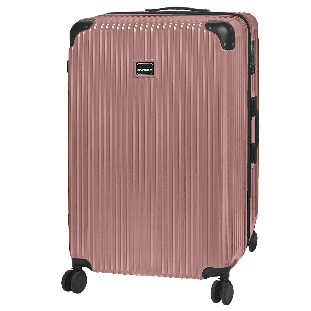 【SWICKY】28吋都市經典系列旅行箱/行李箱(玫瑰金)送1個後背包#年中慶