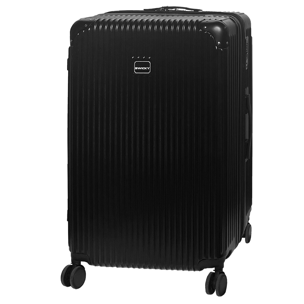 【SWICKY】28吋都市經典系列旅行箱/行李箱(黑)送1個後背包#年中慶