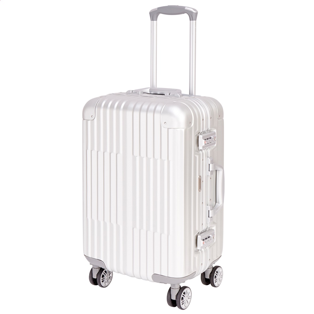 【ALAIN DELON 亞蘭德倫】20吋 絕代風華系列全鋁行李箱(銀)送1個後背包#年中慶