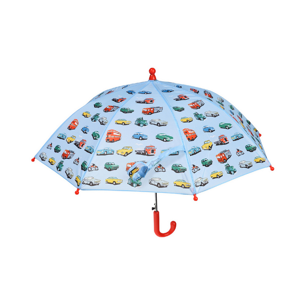 【Rex LONDON】兒童雨傘(車輛圖鑑) | 遮陽傘 晴雨傘 直傘 雨傘 陽傘#梅雨車用特輯