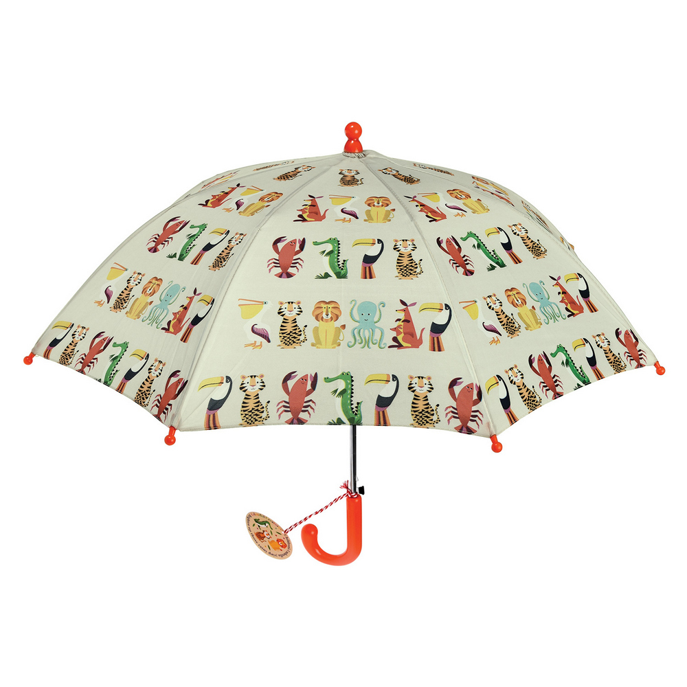 【Rex LONDON】兒童雨傘(動物園)  |  遮陽傘 晴雨傘 直傘 #梅雨車用特輯