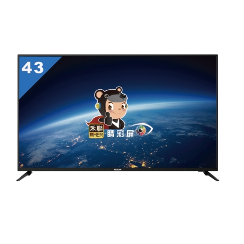 禾聯【HD-43DFSP1】43吋電視(無安裝)(7-11商品卡600元)