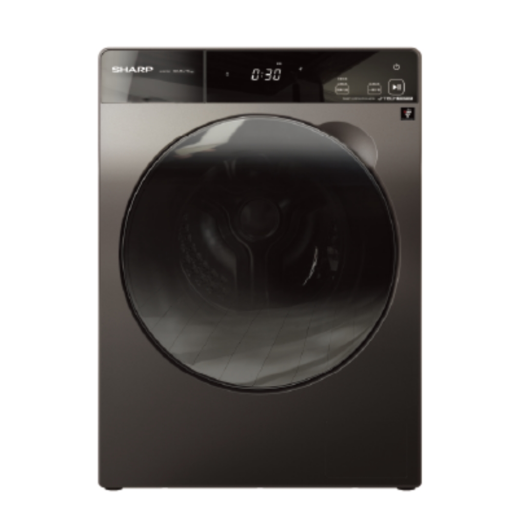 SHARP夏普【ES-FKP105WDT】10.5公斤變頻溫水洗脫烘滾筒洗衣機(含標準安裝).